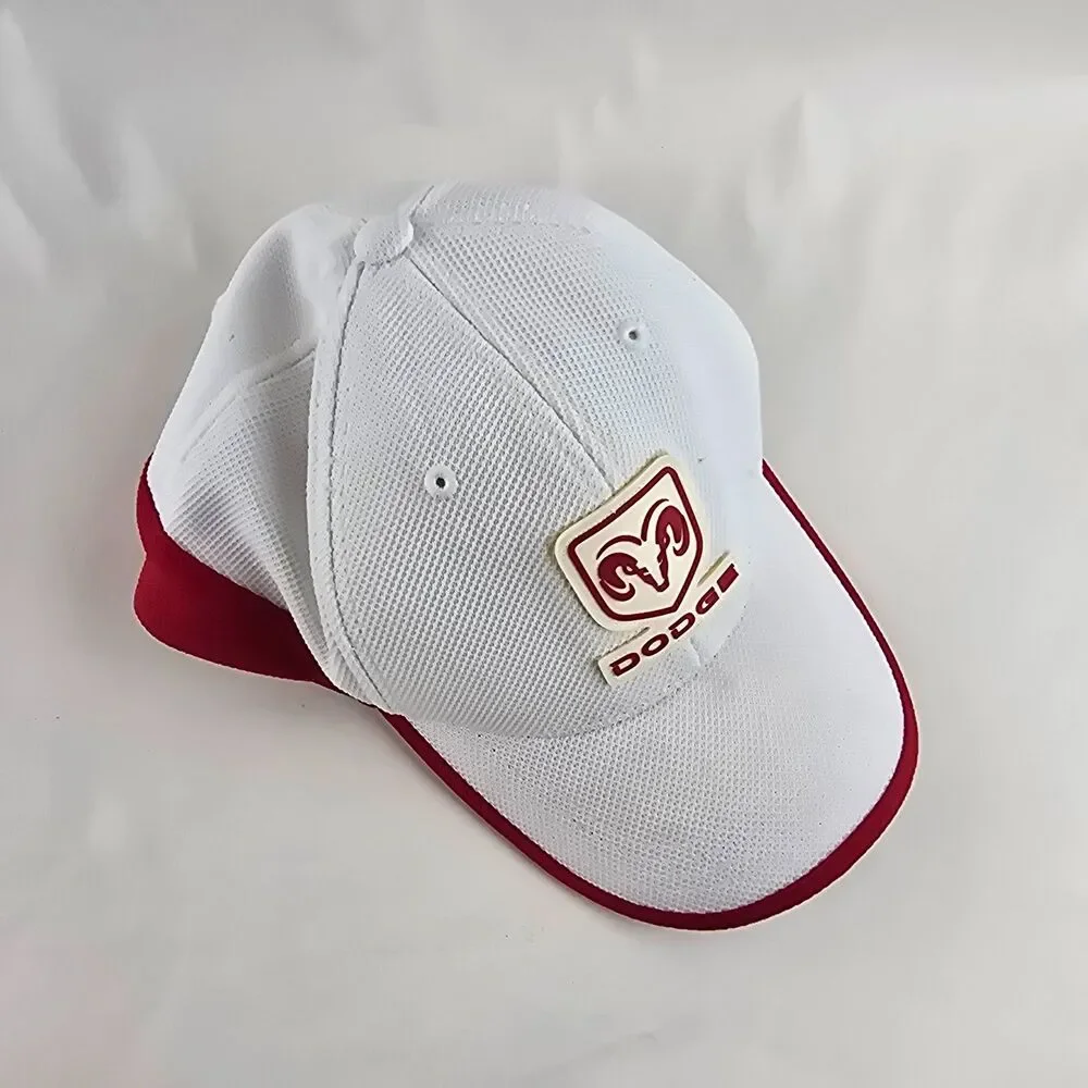 NASCAR Dodge Ram Hat Cap Kasey Kahne #9 Fitted Stretch Chase Authentics White